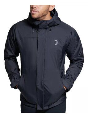 Bass Jacket Outdoor Men’s M Hooded Firebird Waterproof Rain Navy Blue